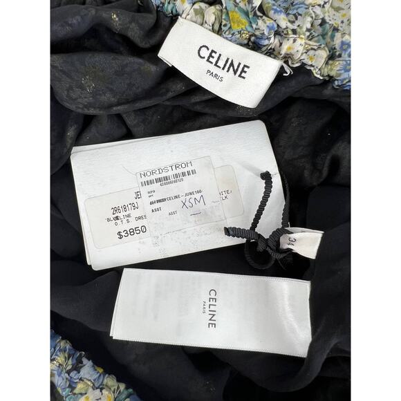 Celine 2020 Off Shoulder Floral Print Dress - Picture 14 of 16